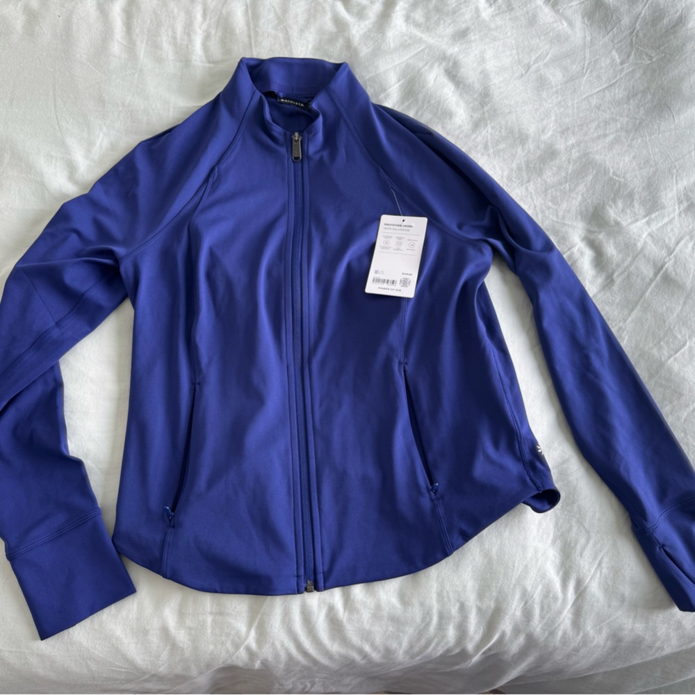 Athleta deep marine salutation jacket